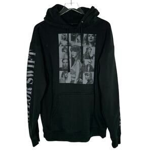 Taylor Swift L The Eras International Tour Merch Black Photo Hoodie Limited